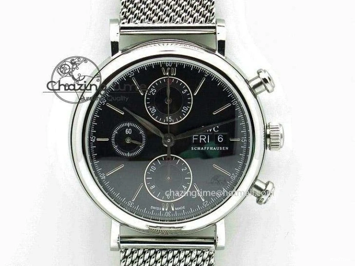 MIROTIME 0219 Timeless Big Pilot Real PR IW500901 ZF 1:1 Best Edition On Black Leather Strap A 7340